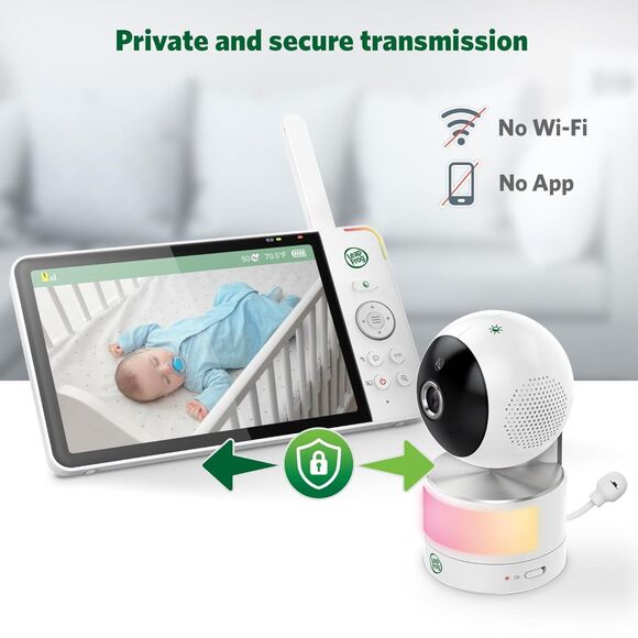 LeapFrog LF920HD Baby Monitor with Camera and Audio, 7" HD LCD Display (1455) - Picture 8 of 13